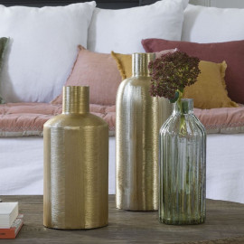 The MOUSSE vase is a charming bottle-shaped vase made of matte glass
